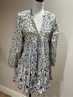BOHO Flowy COTTON Dress JESSICA SIMPSON size large
